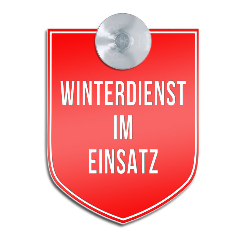 Winterdienst im Einsatz mit Sauger